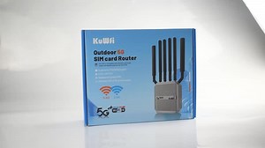 Sdx75 5G Modem KuWFi Gigabit Dual Band 3000Mbps NSA/SA 360 Wifi Enrutador VPN Outdoor 5g Wifi Cpe Router with 2 Sim Card Slot