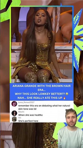 Ariana Grande in her brown hair era just hits different.#arianagrande #concert #music #liveconcert