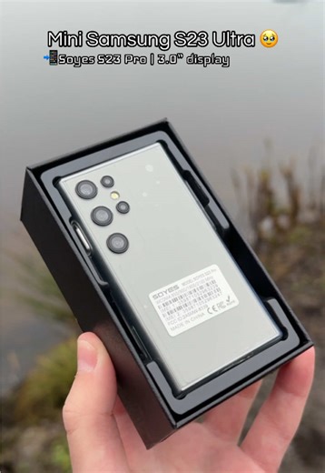 Mini Samsung S23 Ultra 🧐 Take a look at the Soyes S23 Pro, a miniature 3 inch smartphone running Android 8.1 😅 #phone #phones #phonecollector #techtok #fyp
