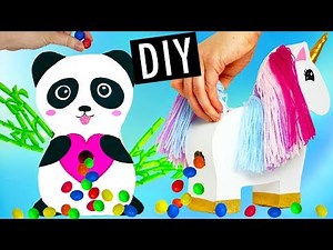 DISTRIBUTEURS DE BONBONS KAWAII LICORNE ET PANDA DIY