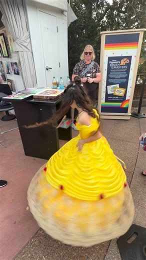 Meeting Paige O’Hara — the original voice of Belle — felt like meeting a real-life piece of Disney history especially being dressed as Belle! Hearing the voice that brought Belle to life in Beauty and the Beast right in front of you is such a surreal experience. It’s not just nostalgia — it’s pure magic. Her warmth, her kindness, and the way she connects with fans makes the moment even more special. She doesn’t just sign an autograph — she shares stories, smiles, and the same grace that made Bel