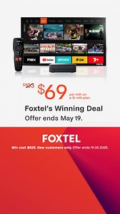 4.7K views | Get AFL, NRL, F1® & Netball in 4K Ultra HD, World class dramas, The best Lifestyle shows, Foxtel Originals, And now with Max included, All in one place. Foxtel’s Winning Deal. Offer ends 19.05.2025. | Foxtel | Facebook