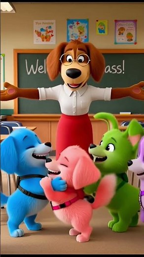 Pink Puppy Goes to School 🐶📚 | Cute First Day Adventure! #cuteanimals
