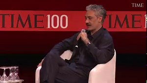640K views · 864 reactions | Watch: Taika Waititi shared some insight into why comedy is the right vehicle to deliver important messages on the lessons of history at the TIME100 Summit. https://ti.me/397mxbX | TIME | Facebook