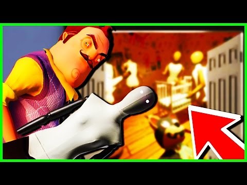 Hello Neighbor UPDATE 🌟SECRET MANNEQUIN ENDING & CUTSCENE?!🌟 -Hello Neighbor Challenges (Gameplay)