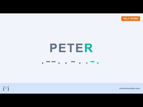 Peter in Morse code