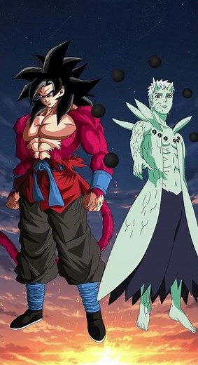 SSJ4 Goku vs 9 Naruto Villains ⚡🔥 | Epic Anime Battle #shorts