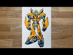 How to draw Bumblebee ( Transformers Prime )