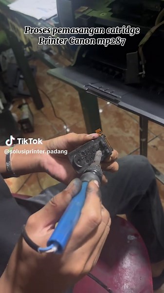 Pemasangan Catridge Printer Canon MP287