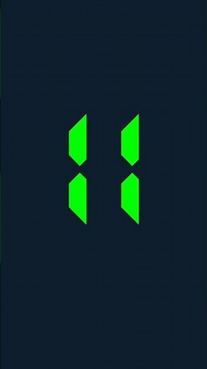 11 seconds digital timer