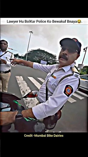 Fake Lawyer vs Traffic Police😂 #mumbaipolice vs #bikers🤬#shorts #bike #rider #police #trafficpolice