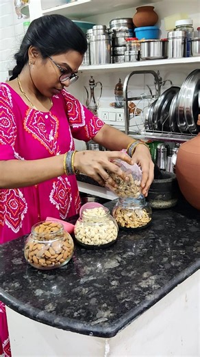 Monthly Restock ✨😍 I Soaking Nuts Overnight #minivlog #kitchenrestock #dryfruits #shorts