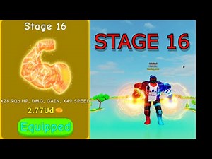 getting stage 16 in lifting simulator | roblox