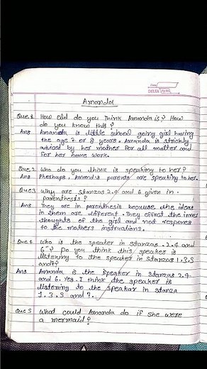 ° Amanda ° || class 10th English poem Amanda ncert books 📚 all Question Answer .