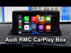MMI RMC CarlinKit CarPlay Retrofit Solution Box installation in Audi Q3 (8U)