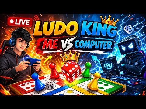 Ludo King Live 🔴 | Me Vs Computer | Can I Beat the CPU? 😱 | Live Gameplay