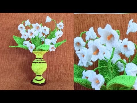 How to crochet Lily of the valley🌷🌷.