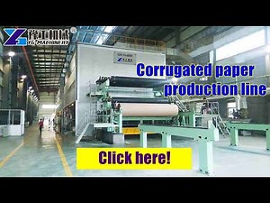 Corrugated paper production line | Paper Machine Manufacturer Corrugated Cardboard Carton Machine