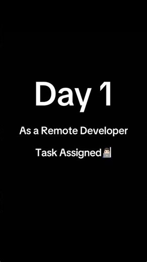 Day 1 as a remote developer 👨🏻‍💻 #onlineearning #onlinejobs #freelancing #homejobs