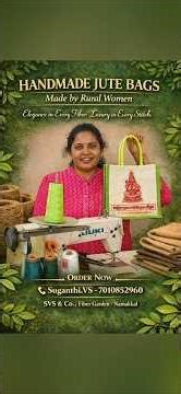 Handmade Banana Fibre Bags Eco Friendly Rural Women Products Namakkal#BananaFibre#EcoFriendlyBags