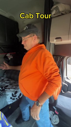 Driver James gives us a tour of his cab! #maytruckingcompany #cdl #semi #freightliner #cabtour #truckerlife