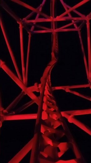 POV - SkyScream Roller Coaster in the dark - Holiday Park Germamy