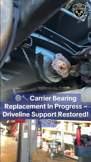 ⚙️🔧 Carrier Bearing Replacement In Progress – Driveline Support Restored! 🔧⚙️