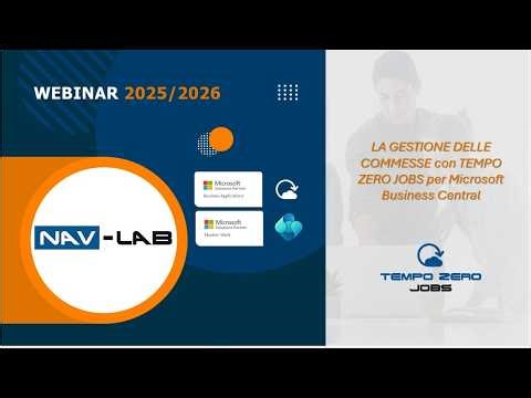 WEBINAR | La gestione commesse con App Tempo Zero Jobs in Business Central | NAV-LAB