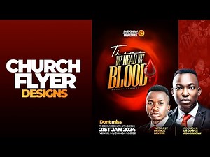 Church flyer template | how to design a church poster | free church designs