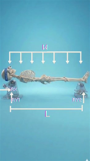 A skeleton can be. #engineering #oddlysatisfying #skeletructure #shorts #shortsexplained