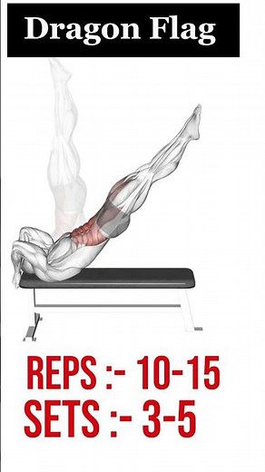 Hardest Ab Exercise Ever? Dragon Flag 🥶