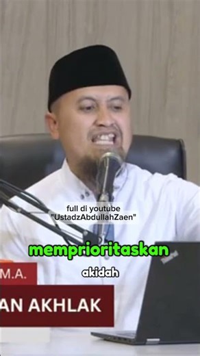 Between faith and morality, which is more important - Ustadz Abdullah Zein