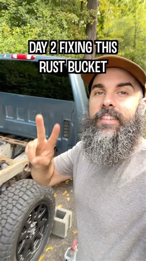 My Truck Frame is SO RUSTY #chevytruck #vintageairstream #rustrepair