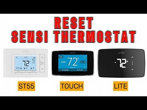 How to Reset Sensi Thermostat (Lite, Touch & ST55) | Step-by-Step Guide