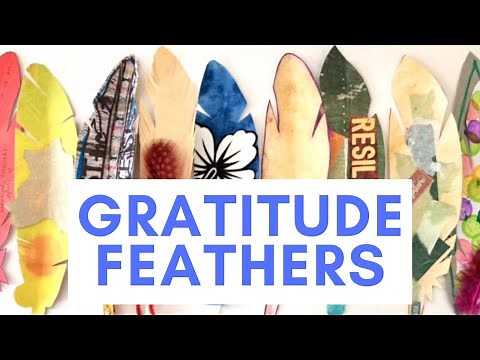 Mindful Art Activities: Gratitude Feathers and Collaborative Art Projects