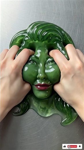 DON'T BLINK: She-Hulk Slime Face Transformation! 💚✨