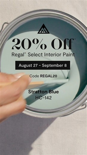 188K views | Benjamin Moore Regal® Select Interior paint delivers a one-hour recoat time, superior coverage, and lasting durability—and now it's 20% OFF*! Shop now through September 8th using promo code REGAL20 in your cart or at participating locally owned stores and save on the paint formulated to give your walls a beautiful finish that lasts. *See site for terms. | Benjamin Moore | Facebook