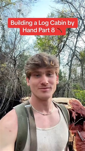 152K views · 1.2K reactions | Part1 Building a Log Cabin by Hand Part 8! Today we fell some Giant Cedar Trees! These take a lot of work to chop but in the end, we will have great logs for the Walls of the Cedar Log Cabin | Happylife Bushcraft | Facebook