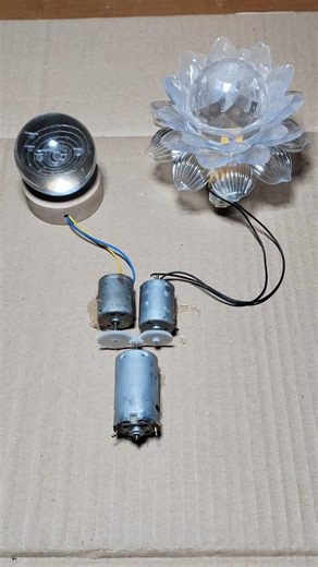 Powerful Dc Motor Generation • 3.7V magic LED light #dcmotorproject #tech #short