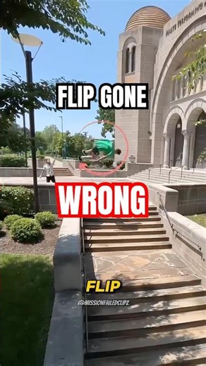 Parkour Flip GONE WRONG 💀 #fail #parkour #shorts