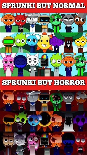 Sprunki But Normal vs Sprunki But Horror *MIX VERSION*