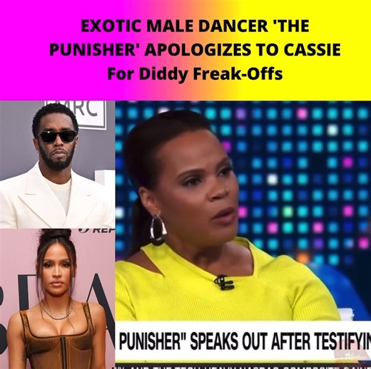 EXOTIC MALE DANCER 'THE PUNISHER' APOLOGIZES TO #CASSIE For #Diddy FO "The Punisher" went on CNN and said he's sorry to Cassie for any suffering he may have caused her ... explaining that at the time, he had no idea or indication that she was having a bad experience. Credit CNN THOUGHTS? | The Gworls Are Fighting