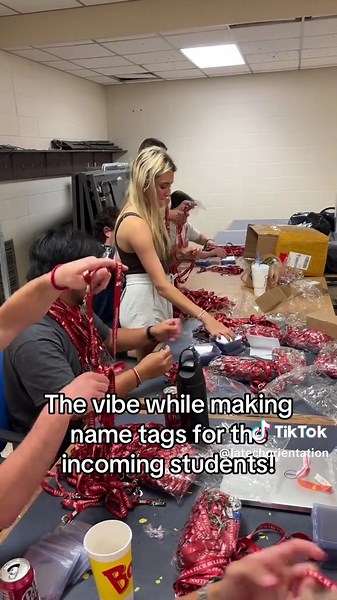 Working hard over here! Not hardly working! Getting ready for the class of 2029! #fyp #latech #osl #orientation