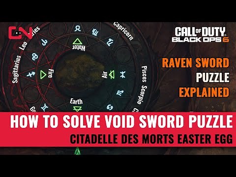 How to Solve Void Sword Puzzle in Citadelle des Morts Easter Egg - BO6 Raven Sword Puzzle Explained
