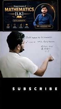 Rolle's Theorem in 30 Seconds | By Dr. Lavakush Sir