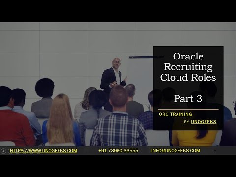 Oracle Recruiting Cloud Roles Part 3 | ORC Training | Oracle Recruiting Cloud