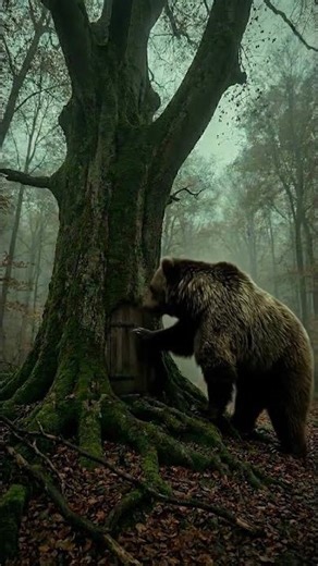 Girl Survives a Bear Attack in the Deep Forest #bearencounter #satisfying