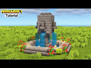 How to make a FOUNTAIN in Minecraft ⛲