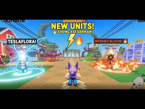NEUE UNITS TESLAFLORA & INFERNO BLOOM! ⚡🔥 Garden Tower Defense Showcase Deutsch