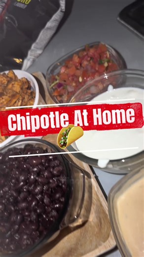 Chipotle with homemade Vinaigrette 👌🏾😋 #chipotle #cooking #family #fyp